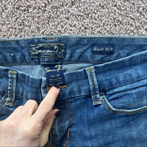 Seven7 bootcut Jeans size 29 mid-rise - Picture 3 of 14